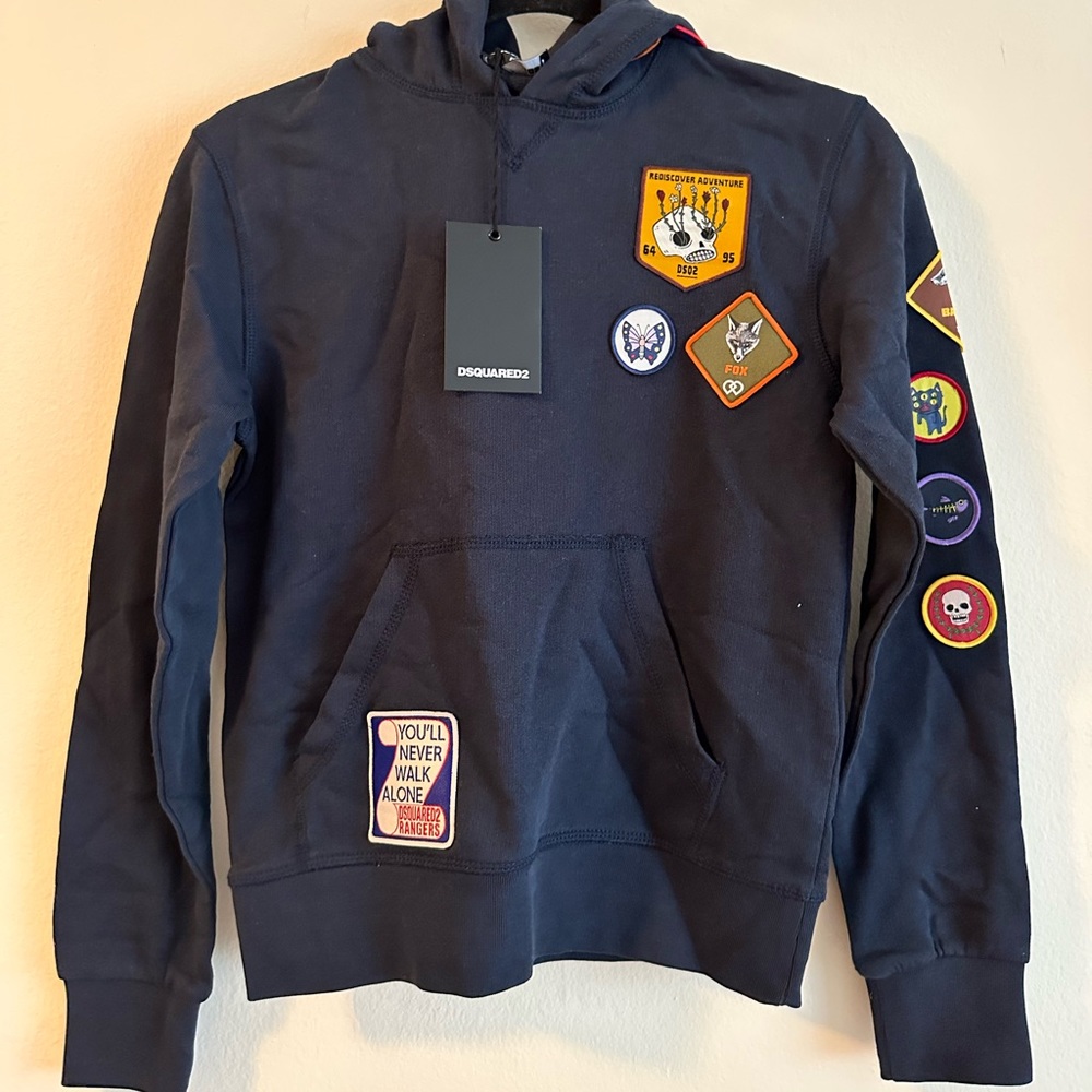DSQUARED2 Navy Boys Boyscout Hoodie